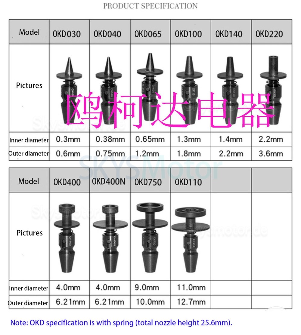Oukeda Nema 11 Schrittmotor OK28FD33DL-ZC-SX für SMT-Bestückungsautomaten 1,8 Grad 6Ncm 2 Phasen mit Dämpfungsdüse